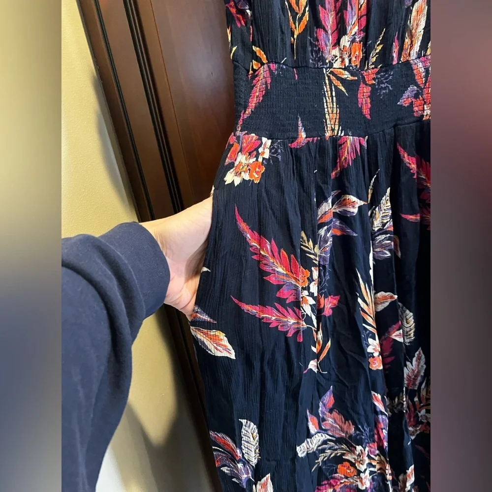 Patrons of Peace Floral Off the Shoulder Jumpsuit - S - Picture 3 of 6